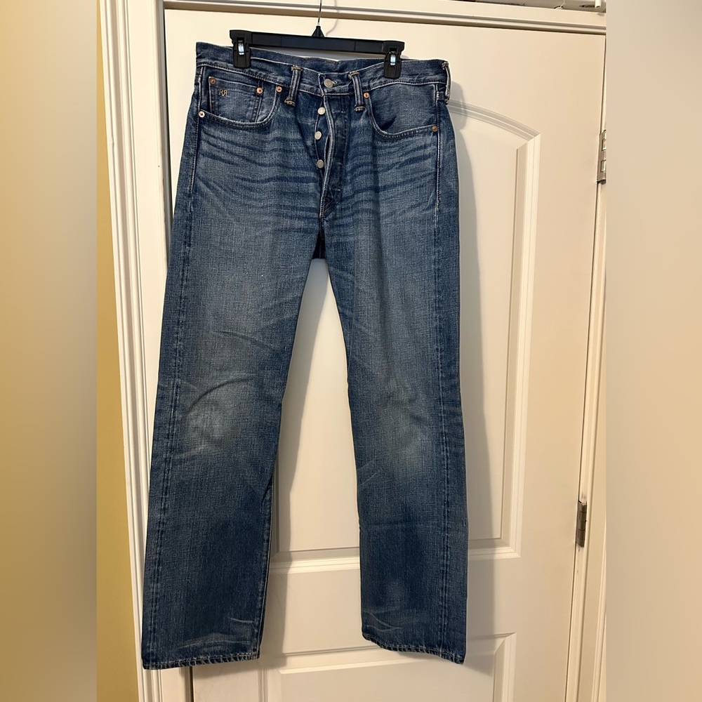 Ralph Lauren Double RRL men’s jeans.  Medium blue.  Excellent condition. 33x32